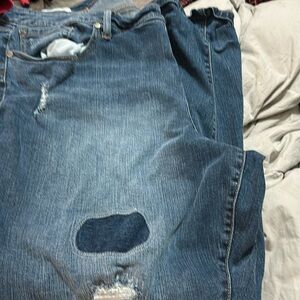 Torrid size 26R distressed boyfriend jeans